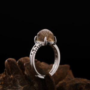 Nhẫn Thạch Anh Tóc Nâu #NTA0008 4