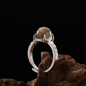 Nhẫn Thạch Anh Tóc Nâu #NTA0008 5