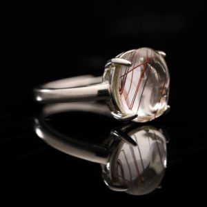 Nhẫn Thạch Anh Tóc Đỏ #NTA0009 1