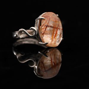 Nhẫn Thạch Anh Tóc Đỏ #NTA0010 2