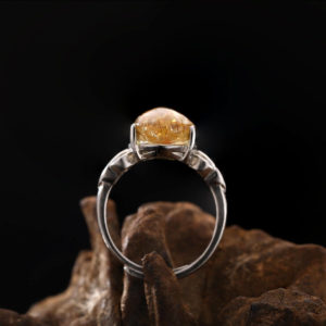 Nhẫn Thạch Anh Tóc Vàng #NTA0011 3