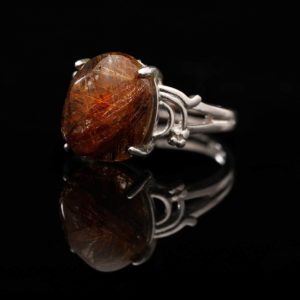 Nhẫn Thạch Anh Tóc Đỏ #NTA0012 1