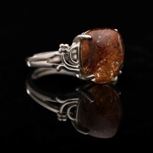 Nhẫn Thạch Anh Tóc Đỏ #NTA0012 2