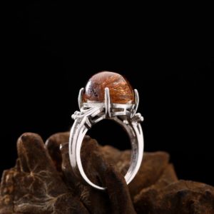 Nhẫn Thạch Anh Tóc Đỏ #NTA0012 4