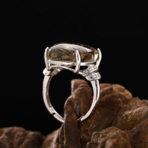 Nhẫn Thạch Anh Tóc Nâu #NTA0013 5