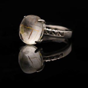 Nhẫn Thạch Anh Tóc Vàng #NTA0017 1