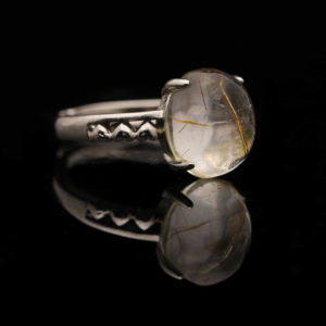 Nhẫn Thạch Anh Tóc Vàng #NTA0017 2