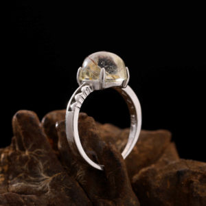 Nhẫn Thạch Anh Tóc Vàng #NTA0017 4