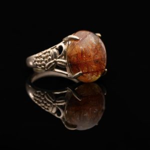 Nhẫn Thạch Anh Tóc Đỏ #NTA0019 1