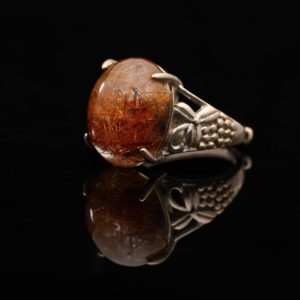 Nhẫn Thạch Anh Tóc Đỏ #NTA0019 2