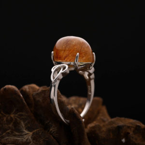 Nhẫn Thạch Anh Tóc Đỏ #NTA0020 4