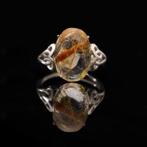 Nhẫn Thạch Anh Tóc Đỏ #NTA0022