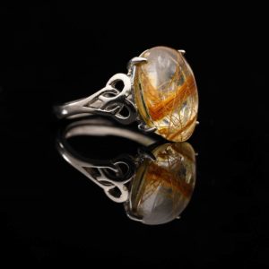 Nhẫn Thạch Anh Tóc Đỏ #NTA0022 1