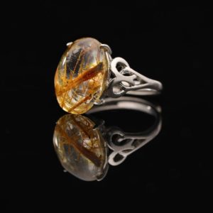 Nhẫn Thạch Anh Tóc Đỏ #NTA0022 2