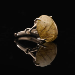 Nhẫn Thạch Anh Tóc Vàng #NTA0023 1