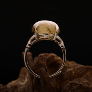 Nhẫn Thạch Anh Tóc Vàng #NTA0023 3