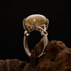 Nhẫn Thạch Anh Tóc Vàng #NTA0023 5