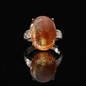 Nhẫn Thạch Anh Tóc Đỏ #NTA0024