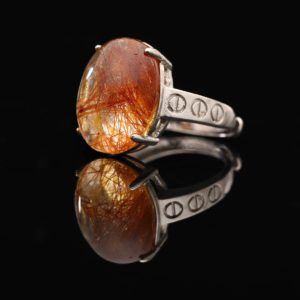 Nhẫn Thạch Anh Tóc Đỏ #NTA0024 2