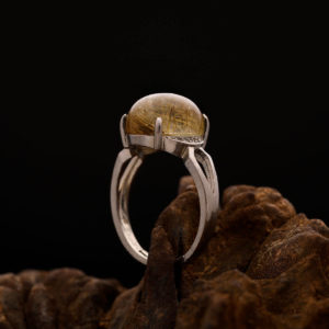 Nhẫn Thạch Anh Tóc Vàng #NTA0025 5