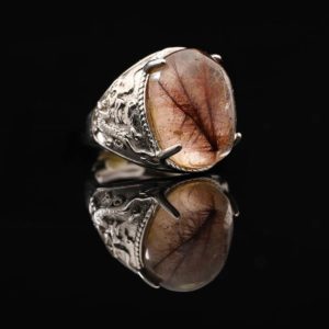 Nhẫn Thạch Anh Tóc Đỏ #NTA0026 1