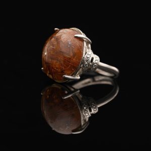 Nhẫn Thạch Anh Tóc Đỏ #NTA0027 1