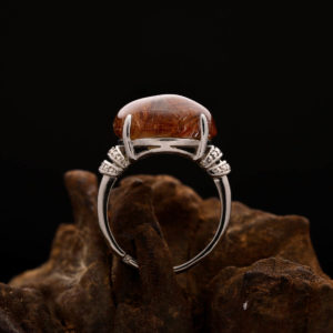 Nhẫn Thạch Anh Tóc Đỏ #NTA0027 3
