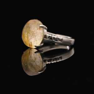 Nhẫn Thạch Anh Tóc Vàng #NTA0028 1