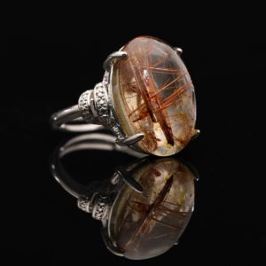 Nhẫn Thạch Anh Tóc Đỏ #NTA0029 1