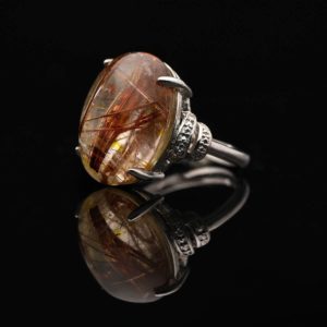 Nhẫn Thạch Anh Tóc Đỏ #NTA0029 2