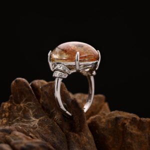 Nhẫn Thạch Anh Tóc Đỏ #NTA0029 4