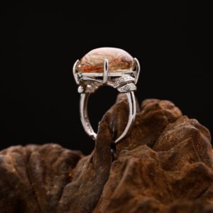 Nhẫn Thạch Anh Tóc Đỏ #NTA0029 5