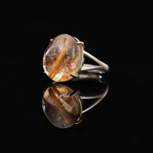 Nhẫn Thạch Anh Tóc Đỏ #NTA0030 2