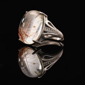 Nhẫn Thạch Anh Tóc Đỏ #NTA0031 1