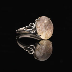 Nhẫn Thạch Anh Tóc Nâu #NTA0032 2