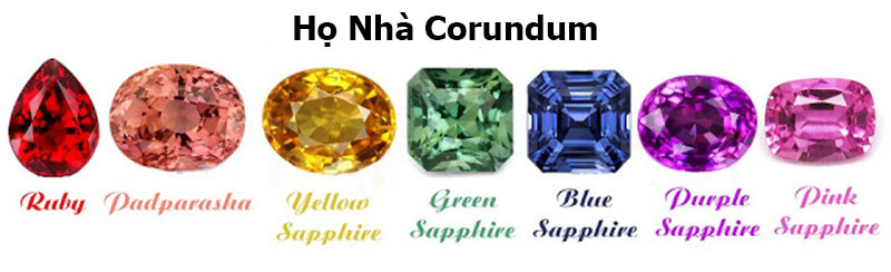 Ruby cũng giống Sapphire thuộc họ nhà Corundum.