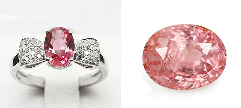 Sapphire Padparadsha được nhận xét là hiếm và có giá trị cao.