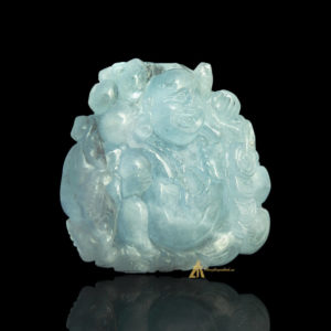 Mặt Phật Di Lặc Aquamarine #MAQ0001