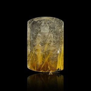 Mặt Phật Như Lai Đại Nhật - Tóc vàng bã mía #MTV0180