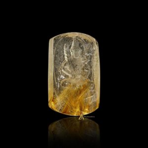 Mặt Phật Hư Không Tạng Bồ Tát - Tóc vàng bã mía #MTV0185