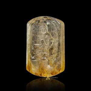 Mặt Phật Bất Động Minh Vương - Tóc vàng bã mía #MTV0187