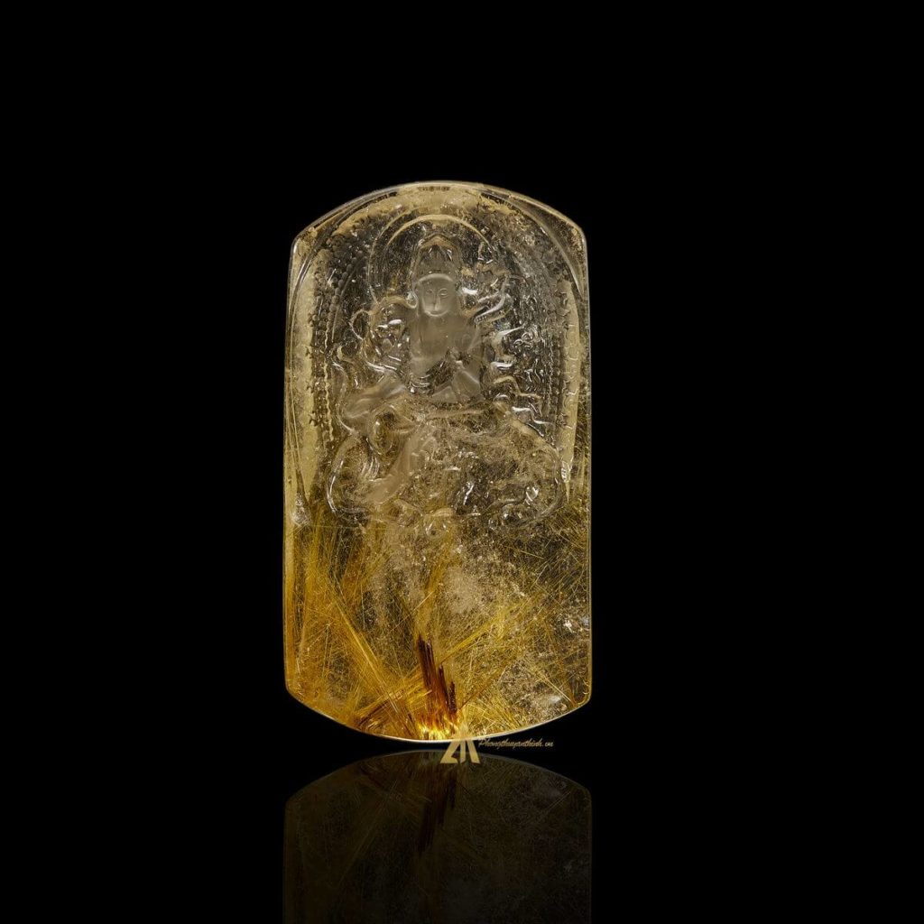 Mặt Phật Phổ Hiền Bồ Tát - Tóc vàng bã mía #MTV0193