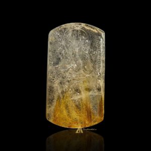 Mặt Phật Văn Thù Bồ Tát - Tóc vàng bã mía #MTV0197