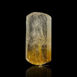 Mặt Phật Văn Thù Bồ Tát - Tóc vàng bã mía #MTV0197