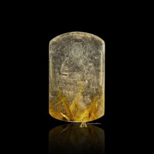 Mặt Phật Bất Động Minh Vương - Tóc vàng bã mía #MTV0198