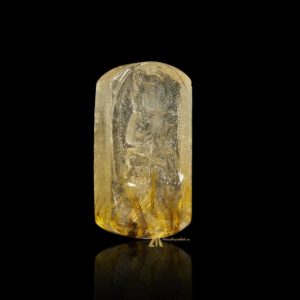 Mặt Phật Bất Động Minh Vương - Tóc vàng bã mía #MTV0198