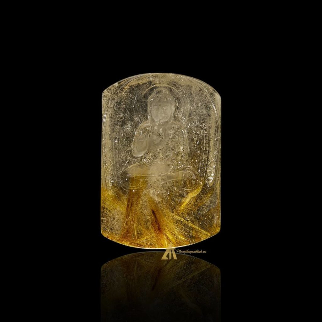 Mặt Phật Như Lai Đại Nhật - Tóc vàng bã mía #MTV0199