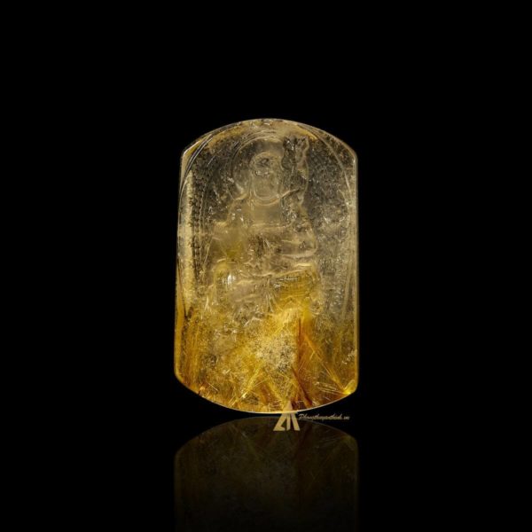 Mặt Phật Bất Động Minh Vương - Tóc vàng bã mía #MTV0201