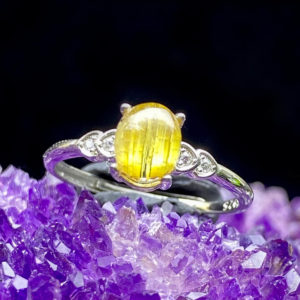 Nhẫn Thạch Anh Tóc Vàng #NTV-A20-018