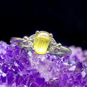 Nhẫn Thạch Anh Tóc Vàng #NTV-A20-021